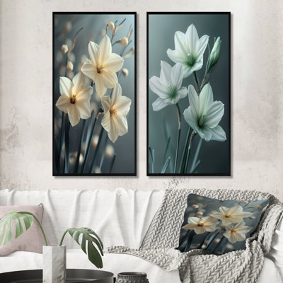 Gouveia - Ensemble de 2 jonquilles murales