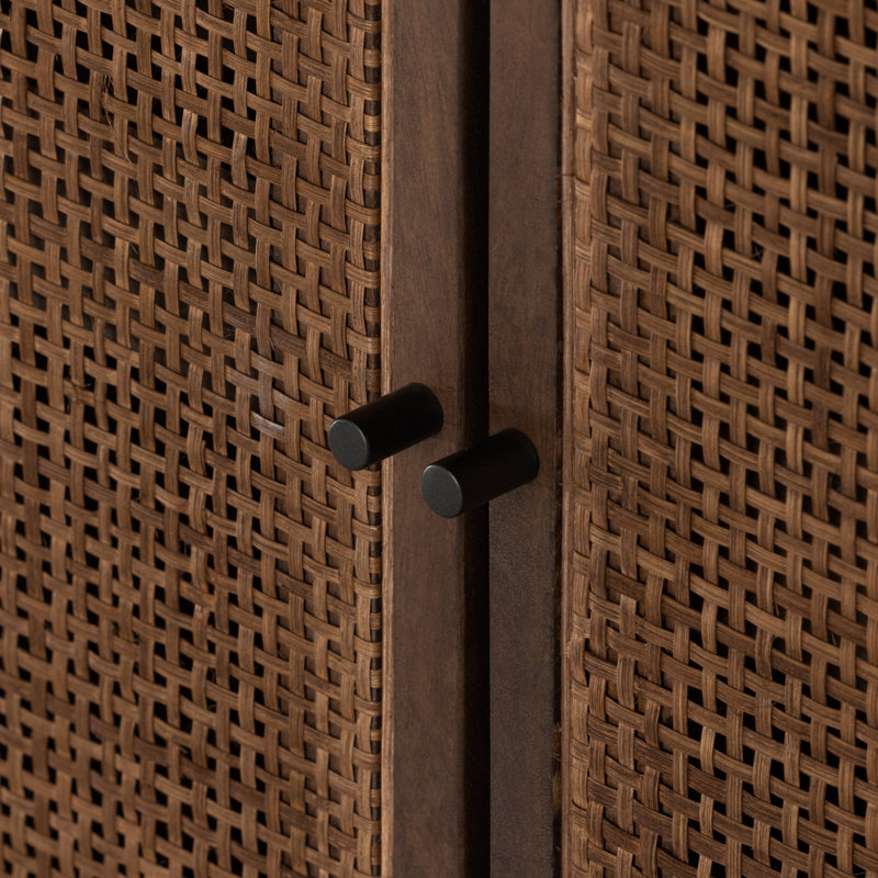 Carmel Solid Wood Accent Cabinet, Brown