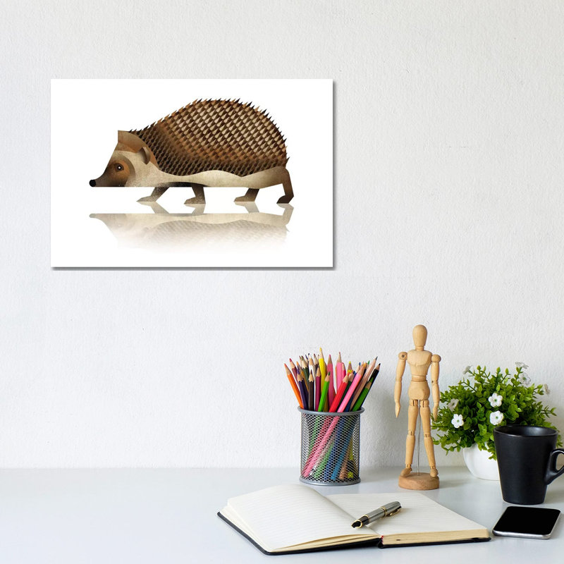 Hedgehog by Dieter Braun - Print on Canvas, Wrapped Canvas, 20.32 cm H x 30.48 cm W