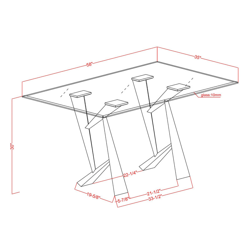 Table de salle à manger Gerelene