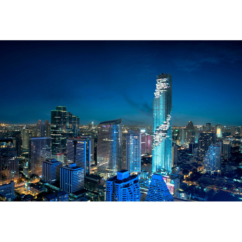 Photo de la ville de bangkok - toile tendue, H 12 po x l 18 po