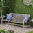 75.25" Outdoor Wood Paito Sofa-2007031473