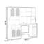Buffet noisette + bois manufacturé noir + verre-802648683