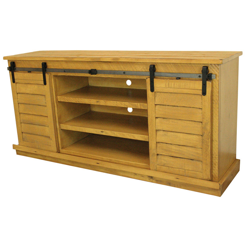 Brooklands Media Console, Rustic Yellow
