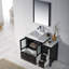 Ensemble de meuble-lavabo simple 42 po avec miroir Mance-24551045