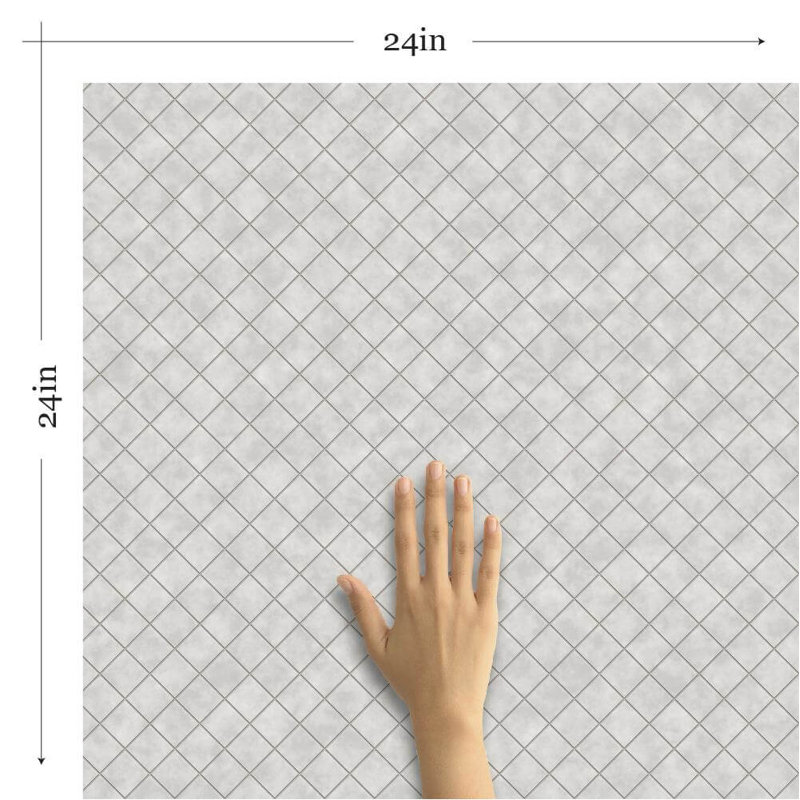 Panneau de papier peint adhésif 24 po l 24 po, L 126 po x l 24 po