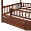 Terral Storage Bed Wooden House Bed with Two Drawers Spacious Storage-149369722-149369718