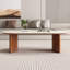 Table basse en pierre blanche avec pierre ovale-333406236-333406238