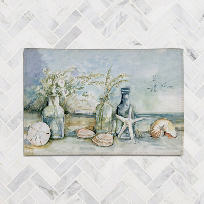 Tapis bord de mer en chenille