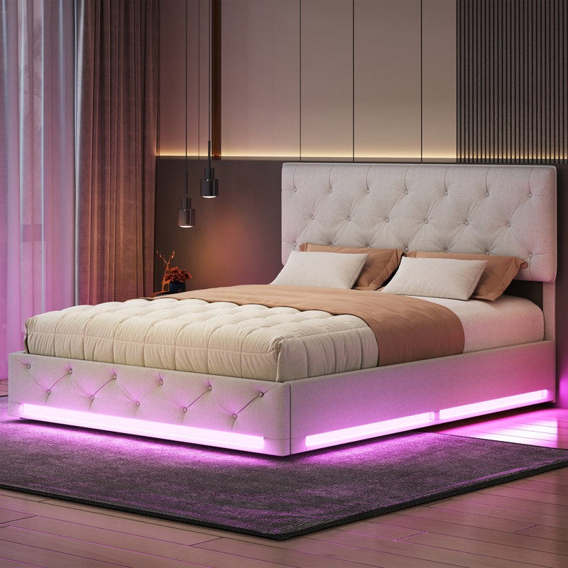 Upholstered Ottoman Storage Bed, European Double (140 x 200 cm)