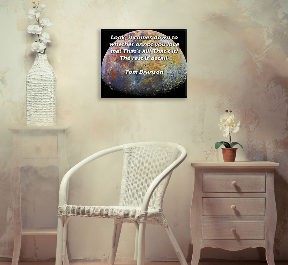 Trinx ArtsyQuotes Gallery Wrapped Canvas By Tom Branson: \, image size:1000x920