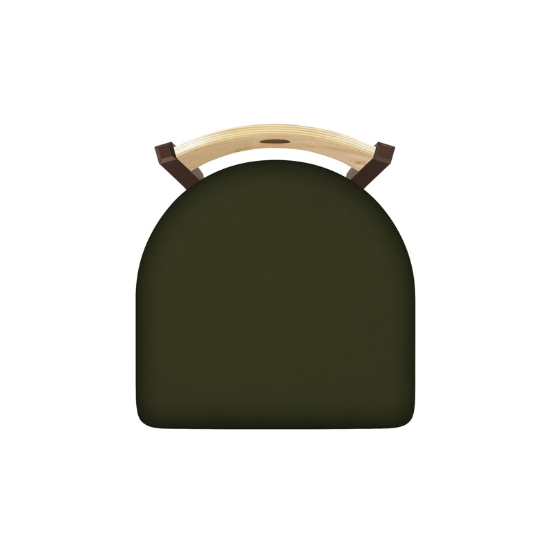 Tabouret pivotant Voltaire, 25, Bronze, Siège Canter Pine / dossier en érable naturel