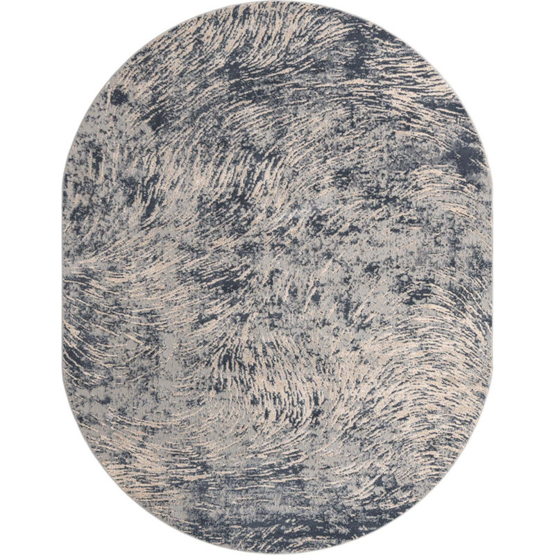 Abstract Indoor Rug, Oval 8' x 10'