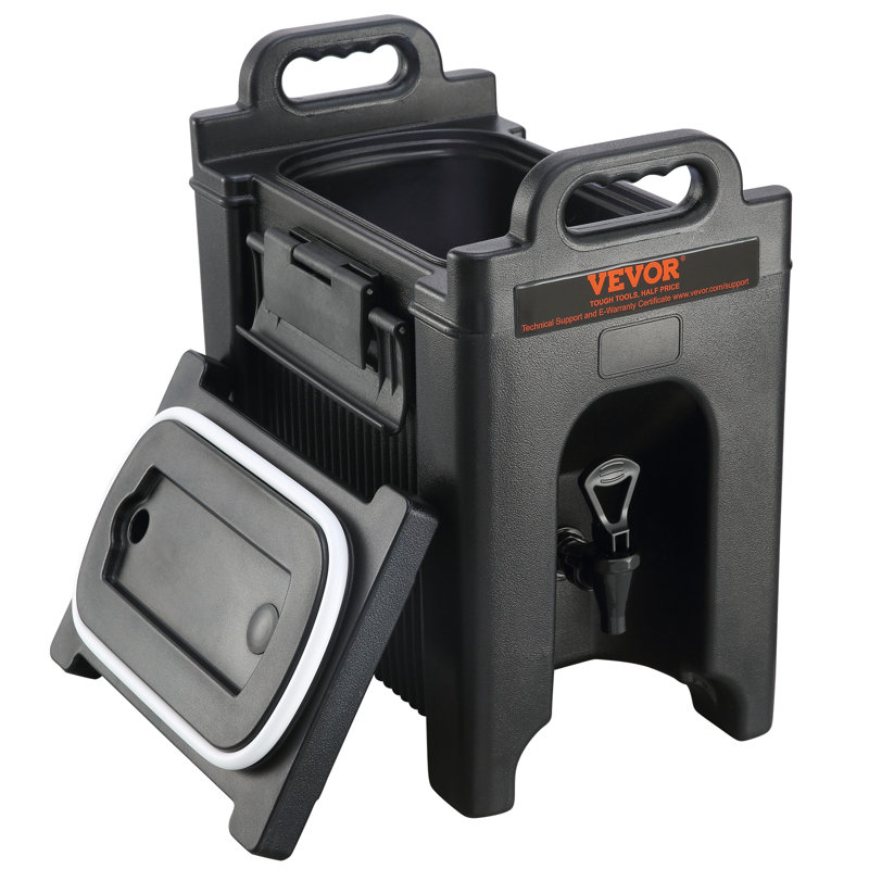 VEVOR Insulated Hot and Cold Beverage Dispenser Server 2.5Gallon Food-grade LDPE