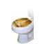 Adhésif décoratif pour siège de toilette Holiday Gold Tree-4321989
