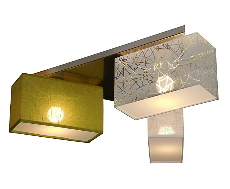 Lonsdale 2-Light 55cm LED Integrated Flush Mount, Silver/Green/White