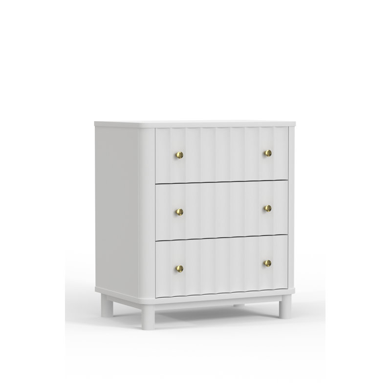 Joss & Main Fiddle 3 Drawer Solid Wood Dresser - 30"