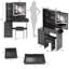 Ensemble de coiffeuse 3 couleurs-389033614