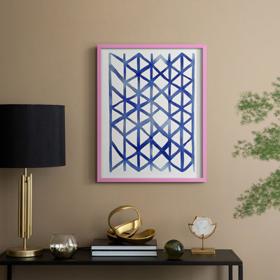 Abstrait, encadré, prêt à accrocher