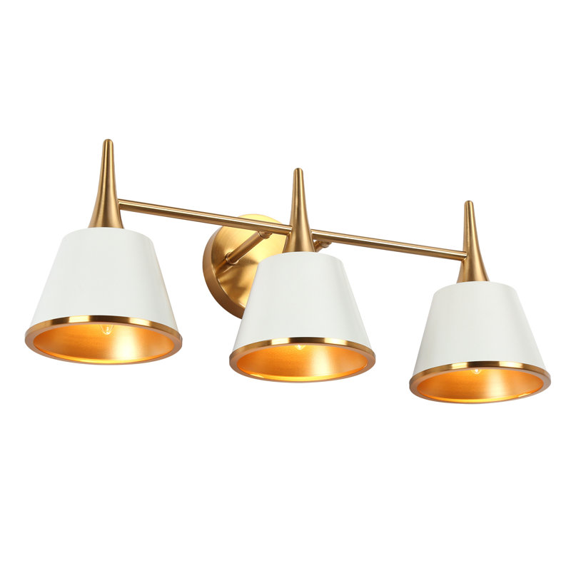 Luminaire de salle de bain moderne à intensité variable Kennesaw, 3 lumières