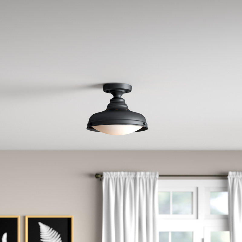 Darell Glass Semi Flush Mount