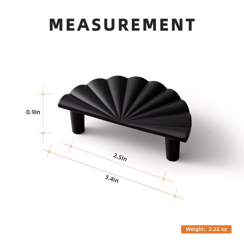 2 1/2''Centre To Centre Cabinet Pull Multipack, Black