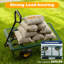 Chariot de jardin en acier 880 lb
