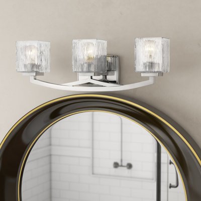 Vandoren 3-Light Dimmable Metal and Glass Vanity Light