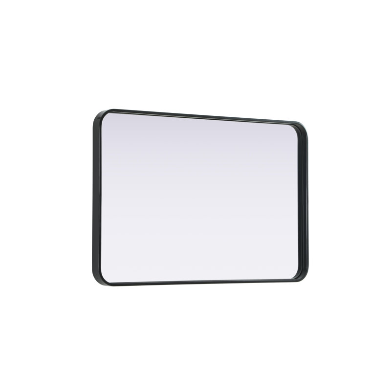 Erath Contour Metal Mirror, 36" x 24", Black