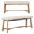 Josanne 6 - Person Trestle Dining Set-408860004