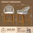 Bar Stools Set Of 2 With Arm And Backrest