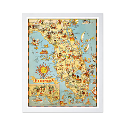 Carte illustrée de la Floride