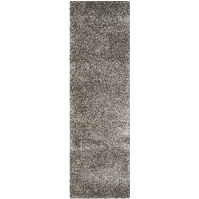 Sg-Sanisha Beach Shag Hand Tufted Performance Solid Color Rug, Runner 2'3" x 8'