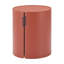 Table de bout cylindrique ronde 19 po en aluminium brun