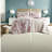 Reversible King Bedding Sets, Microfiber Seersucker Floral, Modern Home
