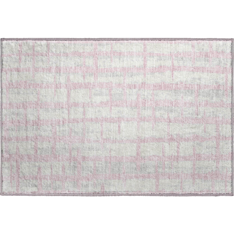 Premium Machine Washable Prisco Pink Rug