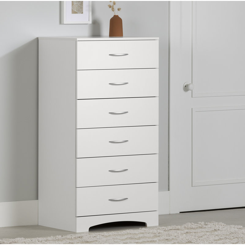 Commode pour femme 6 tiroirs l 19 po, Blanc