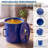6-Gallon Fryer Grease Bucket with Top Pour Opening, High-Temp Oil Storage Caddy with Sealing Ring, Filter Bag & Dual Handles, Blue-129417738-129417740-129417741