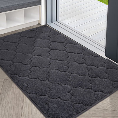 Monfield Non-Slip Geometric Doormat