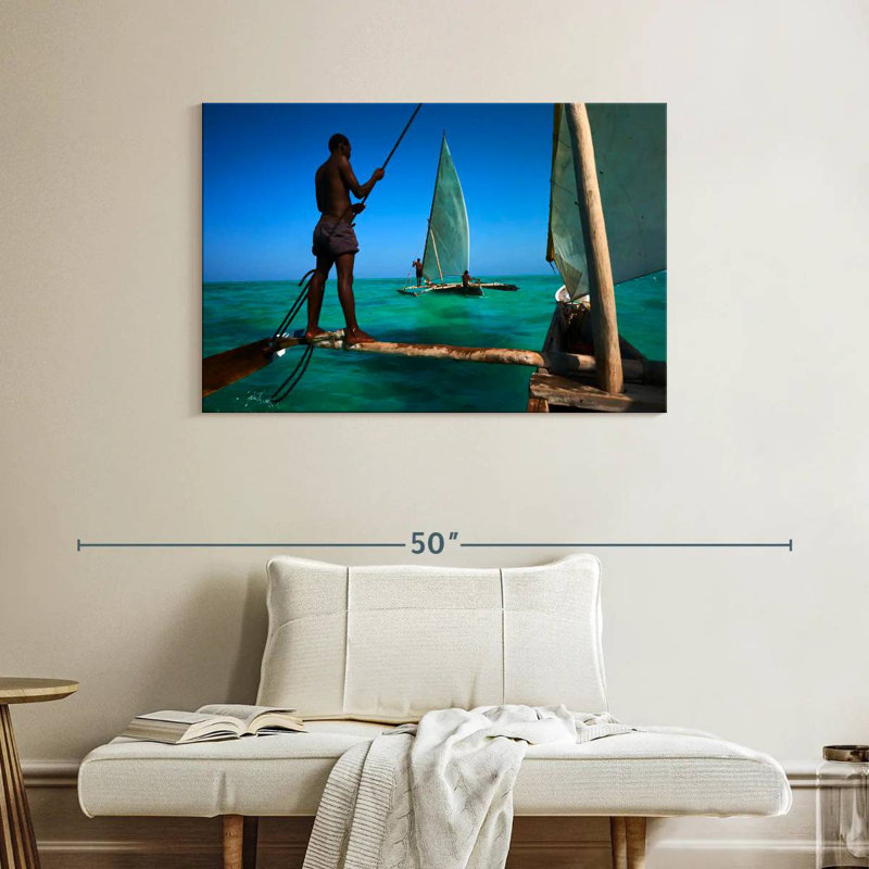 Bateaux de pêche Senne Zanzibar, H 26 po x l 39 po