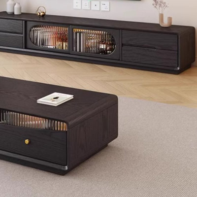 Simple coffee table TV cabinet combination