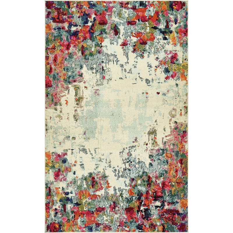 Quinlin Abstract Indoor Rug, Rectangle 5' x 8'