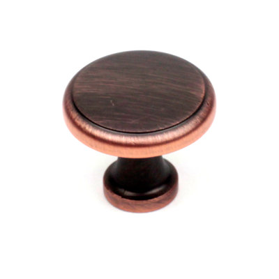 Hand Painted Builder's 1 3/16" Diameter Mushroom Knob Multipack