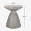 Sayle 18'' Magnesium Oxide Outdoor Side Table-264036802