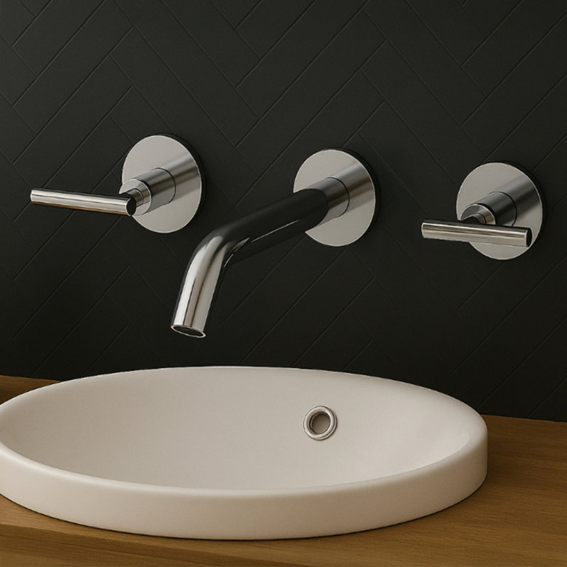 Robinet de salle de bain mural X-Style, Chrome