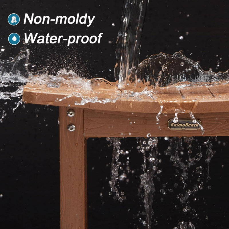 Banc de douche Mohit, Brun