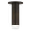 Luxe 2" Cylinder Flush Mount With Bezel-1148526412