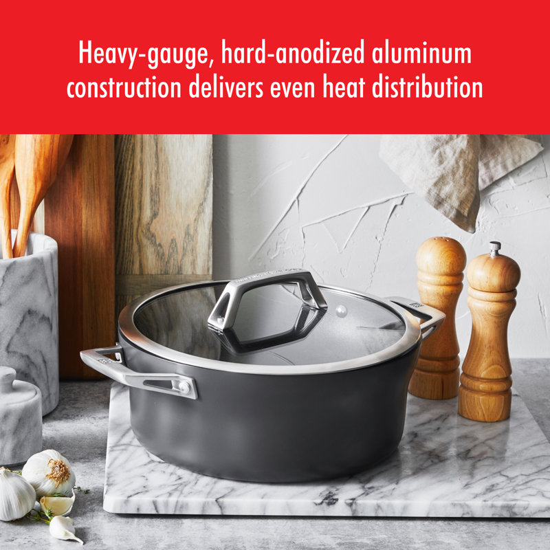 Zwilling Motion Hard Anodized Aluminum Nonstick Dutch Oven, 5 qt