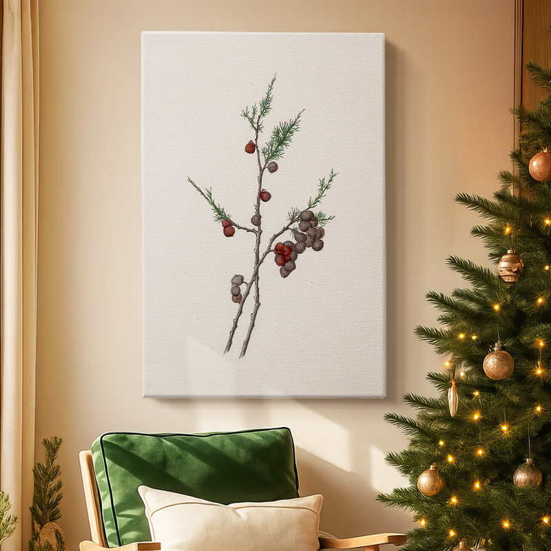 Silver Candle Serenade-Premium Gallery Wrapped Canvas, 18" H x 12" W