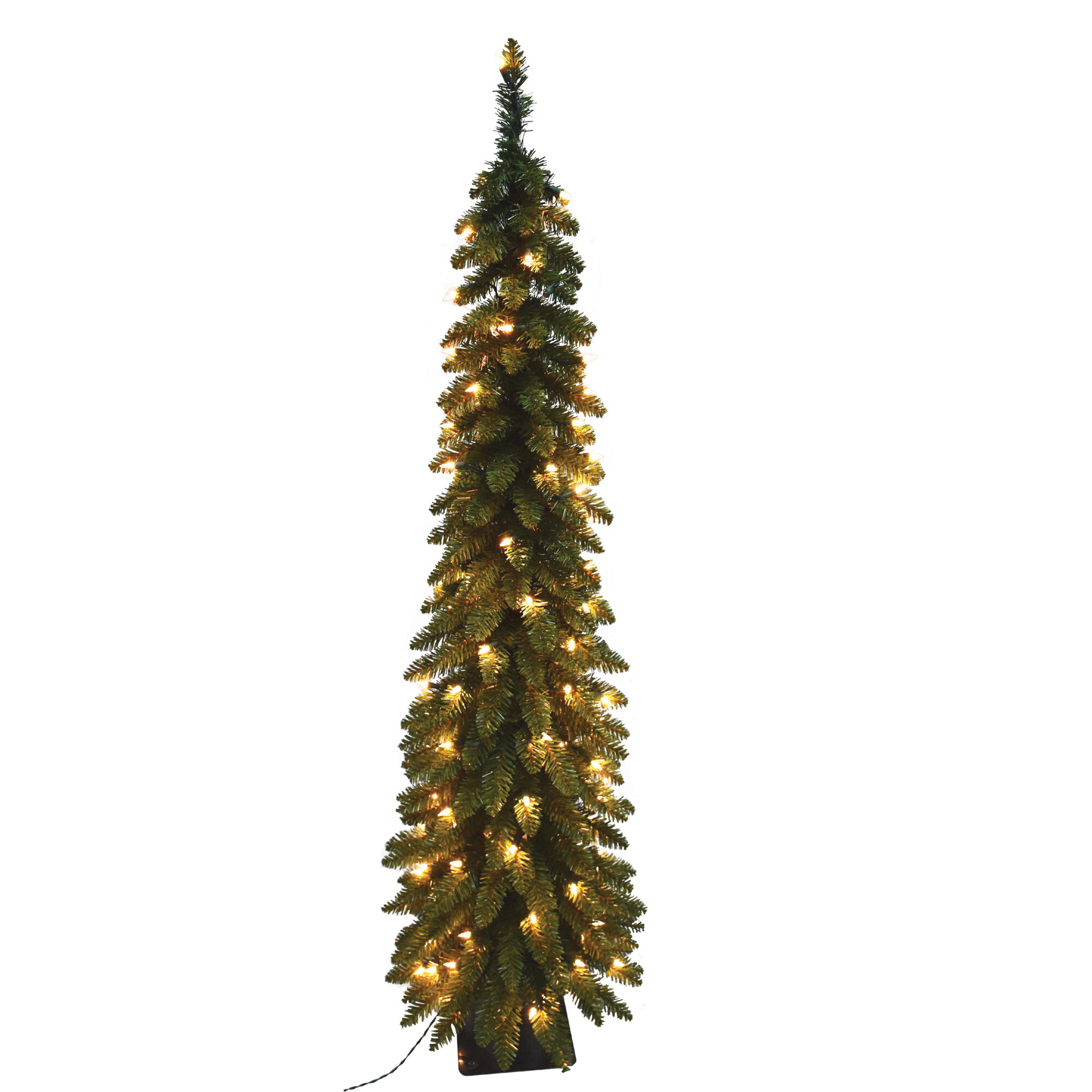 The Holiday Aisle® Pencil Slim 7' Green Fir Artificial Christmas Tree ...